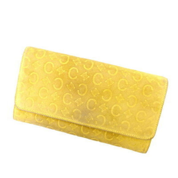 Celine Macadam Long Wallet Beige Yellow - Picture 1 of 6